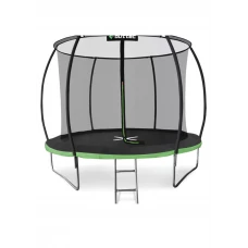 Батут Outtec Premium 12ft (374см) чорно-зелений з внутрішньою сіткою
