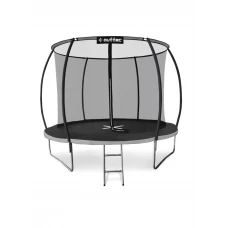 Батут Outtec Premium 12ft (374см) чорно-сірий з внутрішньою сіткою