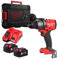Аккумуляторная дрель-шуруповерт, крут. мом. 158 Нм, M18 FDD3-502X MILWAUKEE 4933479863 (+2 акумулятори, зарядний пристрій, HD ке