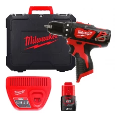 Дриль-шурупокрут MILWAUKEE M12 BDD-201C крутящий момент 30 Нм 4933479439 (+ заряд.пристрій, 1 акум., HD кейс)