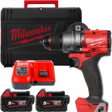 Аккумуляторная дрель-шуруповерт, крут. мом. 158 Нм, M18 FDD3-502X MILWAUKEE 4933479863 (+2 акумулятори, зарядний пристрій, HD ке