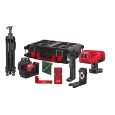 Нівелір лазерний 3D акумуляторний MILWAUKEE, M12 3PLKIT-401P (+зар. прист.,1акум.Х4Аг, кейс PACKOUT)