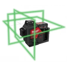 Нівелір лазерний 3D акумуляторний MILWAUKEE, M12 3PL-401C (+заряд. пристрій. ,1акум.Х4Аг, кейс)