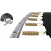 Батут із внутрішньою захисною сіткою 252 см LEOBRO Premium 8FT BLACK
