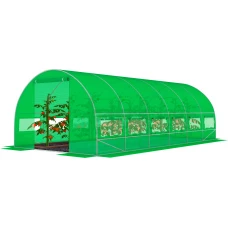 Садова теплиця з вікнами FunFit Garden 18m2 = 600*300*200 (Зелена) (1483)