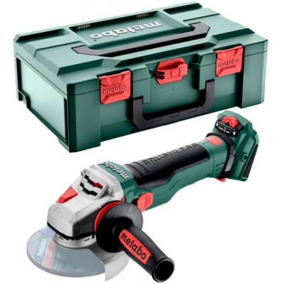 Акумуляторна кутова шліфмашина Metabo WVB 18 LTX BL 15-125 Quick, без акб в MetaBOX 165 L