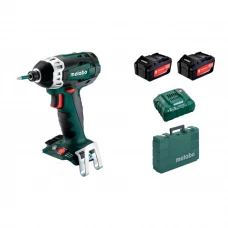 Акумуляторний ударний гайковерт Metabo SSD 18 LTX 200, 2 акб 18 В Li-Power 4.0 Ah, з/п, кейс