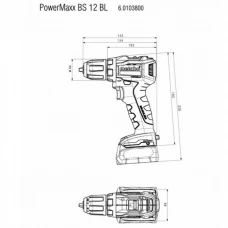 Акумуляторний дриль-шуруповерт Metabo POWERMAXX BS 12 BL без акб
