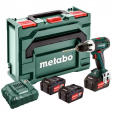 Акумуляторний дриль-шуруповерт Metabo BS 18 LT Set, 3 акб 18 В Li-Power 4.0 Ah, з/п, кейс