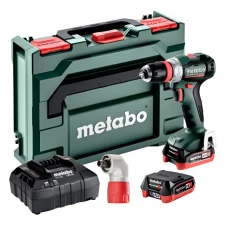 Аккумуляторная дрель-шуруповерт Metabo PowerMaxx BS 12 BL Q Set, 2 акб 12 V 4.0 Ah, з/п ASC 55, в кейсе metaBOX 118