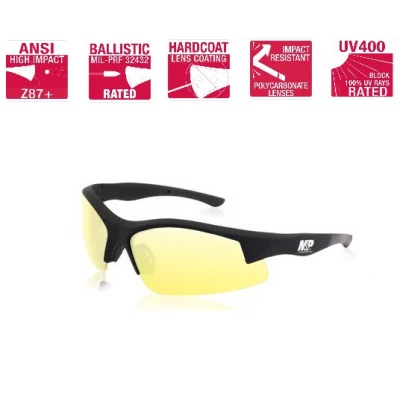 Окуляри тактичні Smith Wesson M&P SUPER COBRA HALF FRAME GLASSES жовті