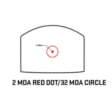Приціл коліматорний Sig Optics ROMEO-X ENCLOSED COMPACT FOOTPRINT, 2 MOA DOT&32 MOA CIRCLE, BLACK