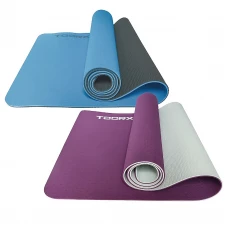 Килимок спортивний Toorx Yoga Professional TPE 183 х 60 х 0,6 см для йоги та фітнесу Burgundi/Perla (MAT-184)