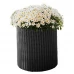 Горщик для квітів Keter Cylinder Planter Small, 7 л, сірий