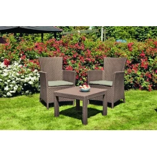 Комплект садових меблів Keter Rosario balcony set, капучіно - пісок