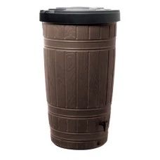 Ємність для збору дощової води Prosperplast Woodcan, 265 л, коричнева