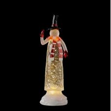 Фігурка декоративна Сніговик , 12*9*27 см., Luca Lighting , жовтий