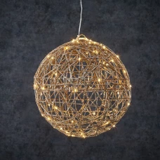 Куля декоративна шампань, 33 см, 80 led Luca Lighting
