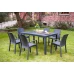 Стілець садовий пластиковий BICA Verona armchair, графіт