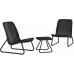 Комплект садових меблів Keter Rio patio set, графіт
