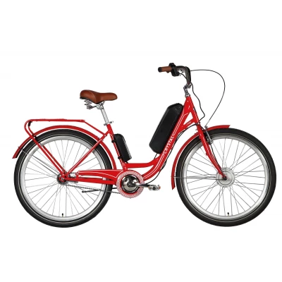 Велосипед з електроприводом 26" ST Dorozhnik eCRYSTAL BH рама-17" 36B 7.5А*г 350Вт червоно-білий YS 896 2024