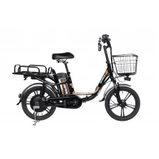 Велосипед з електроприводом 18" AL SPACE eELDORADO DD FR рама-15" 48B 10А*г 500Вт чорно-помаранчевий 2025