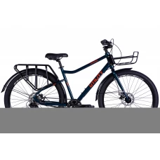 Велосипед AL 27.5" Dorozhnik UTILITY DD CS рама-18,5" синьо-зелений 2025