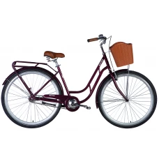 Велосипед уцінений ST 28" Dorozhnik RETRO Velosteel рама-19" малиновий 2024