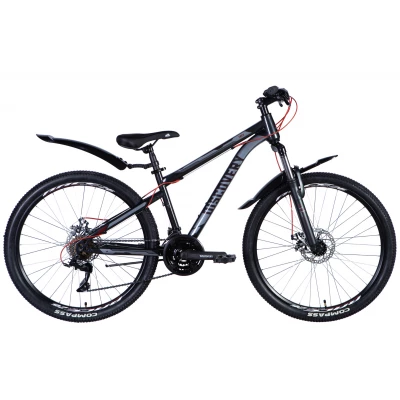 Велосипед уцінений ST 26" Discovery TREK DD FR рама-15" сірий (матовий) 2024
