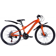 Велосипед AL 24" Formula BLACKWOOD 1.0 DD FR рама-12,5" помаранчевий 2024 крила, крило пер., крило зад., підніжка