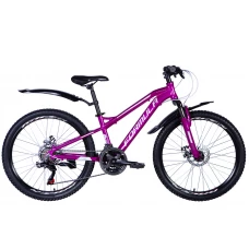 Велосипед AL 24" Formula BLACKWOOD 1.0 DD FR рама-12,5" фіолетовий 2024 крила, крило пер., крило зад., підніжка