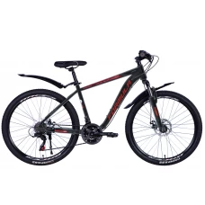 Велосипед ST 26" Formula KOZAK DD FR рама-17,5" темно-сріблястий (матовий) 2024 крила, крило пер., крило зад., підніжка