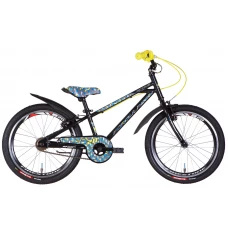 Велосипед ST 20" Formula ACTIVE Vbr рама-10" чорний 2024 крила, підніжка, дзвоник