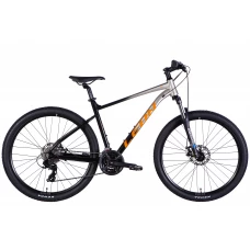 Велосипед AL 27,5" Leon XC 105 DD CS рама-19" срiблястий з чорним 2025