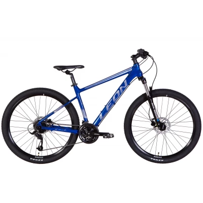 Велосипед AL 27.5" Leon XC-80 AM Hydraulic lock out HDD рама-18" синій з сірим 2022