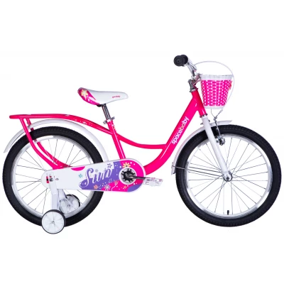 Велосипед ST 20" SPACE KID SUN BH рама-11,5" рожевий 2024 крила, крило пер., крило зад., корзина