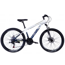 Велосипед ST 26" SPACE MARS DD FR рама-15" біло-синій 2024