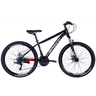 Велосипед ST 27.5" SPACE MARS DD FR рама-17" чорно-червоний 2024